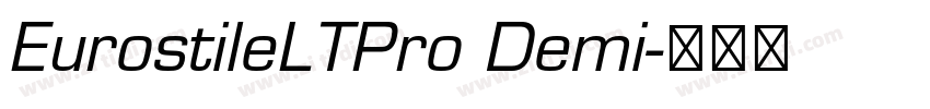 EurostileLTPro Demi字体转换